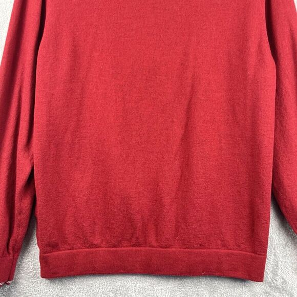 Adidas AdiPure 1/4 Zip Wool Blend Sweater Men's XL Red Golf Preppy Outdoors FLAW - Picture 6 of 12